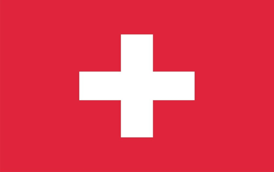 Drapeau de la Suisse confirmant la livraison de Manhood Plus Gummies en Suisse.