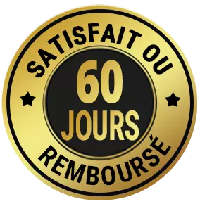 Garantie de 60 jours satisfait ou remboursé pour votre achat de Manhood Plus Gummies.